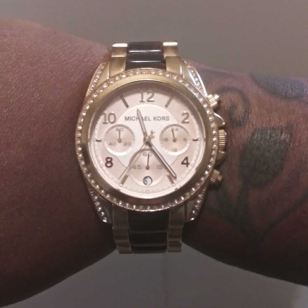 Michael Kors Rose Gold w/Tortoise watch